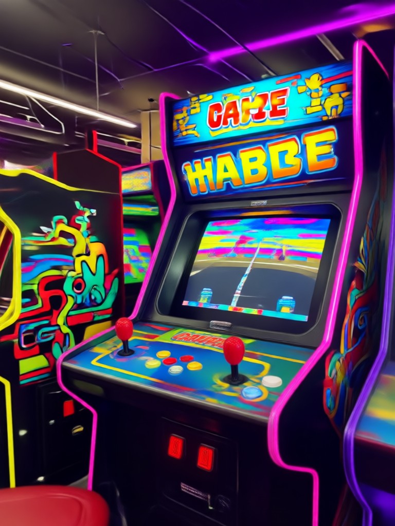 Arcade light trail and glow effect on video