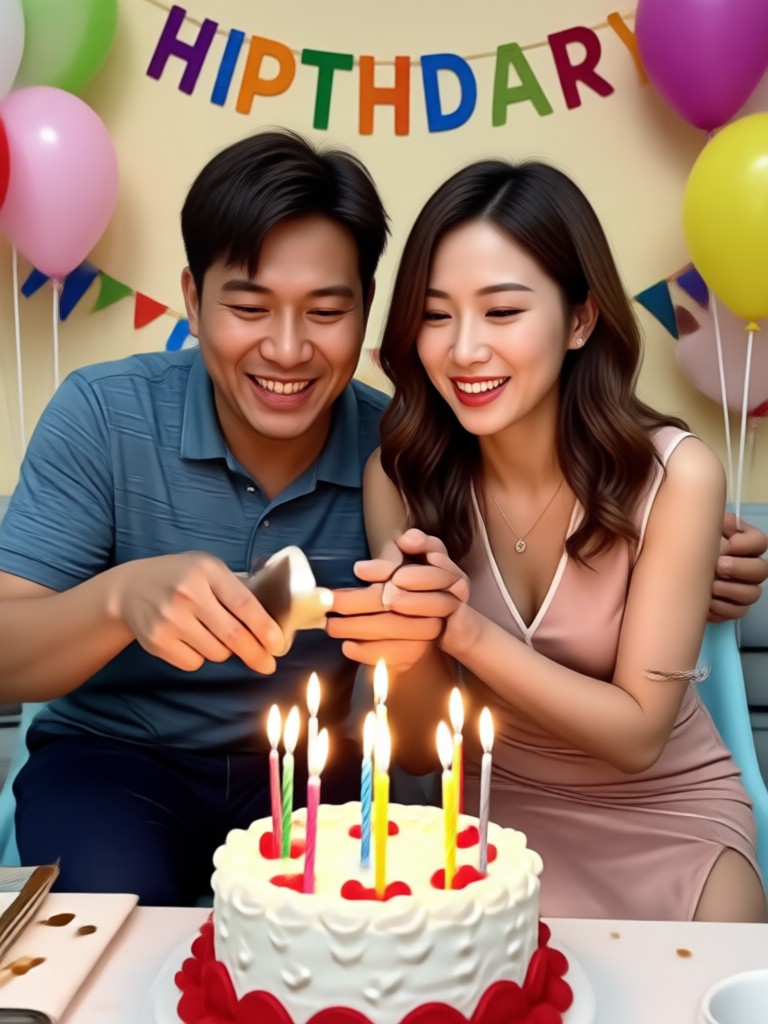 AI generated birthday video for wife