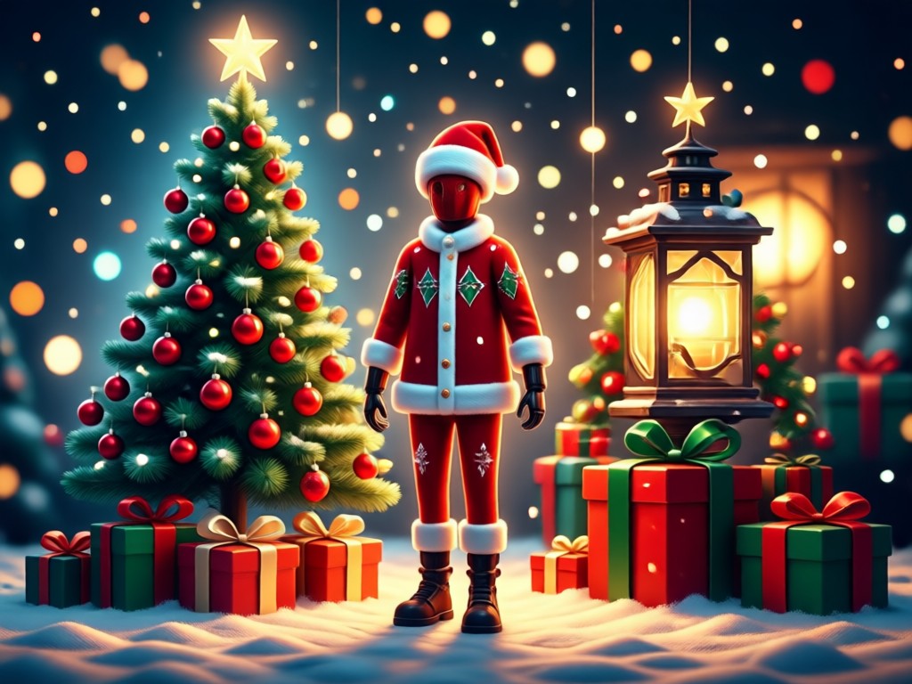 AI generated personalized Christmas card design