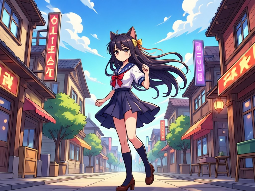 Salida de foto anime en alta resolución