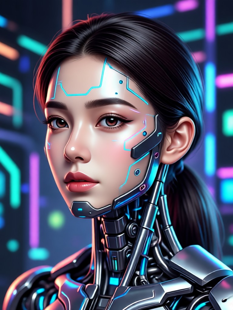 Academic or research AI portrait