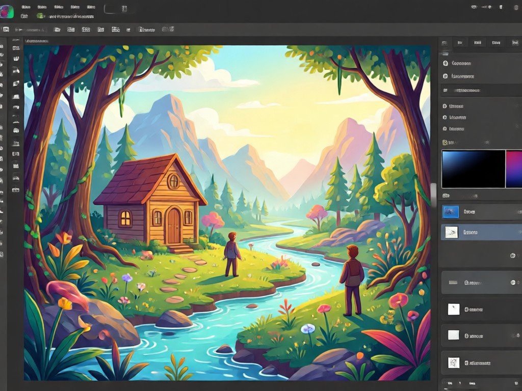 Photo transformed into anime style wallpaper