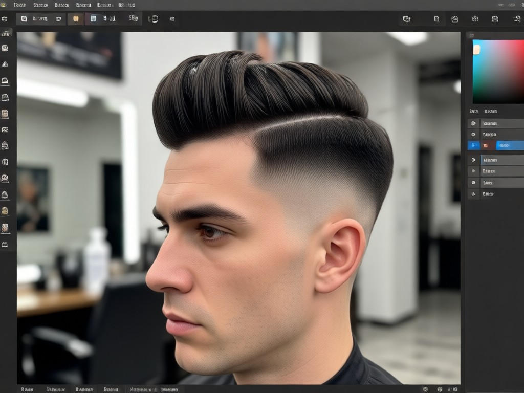 AI Haarschnitt-Referenz für Friseur