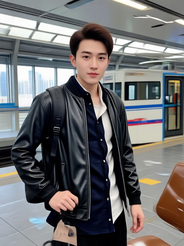 AI boyfriend in casual streetwear style