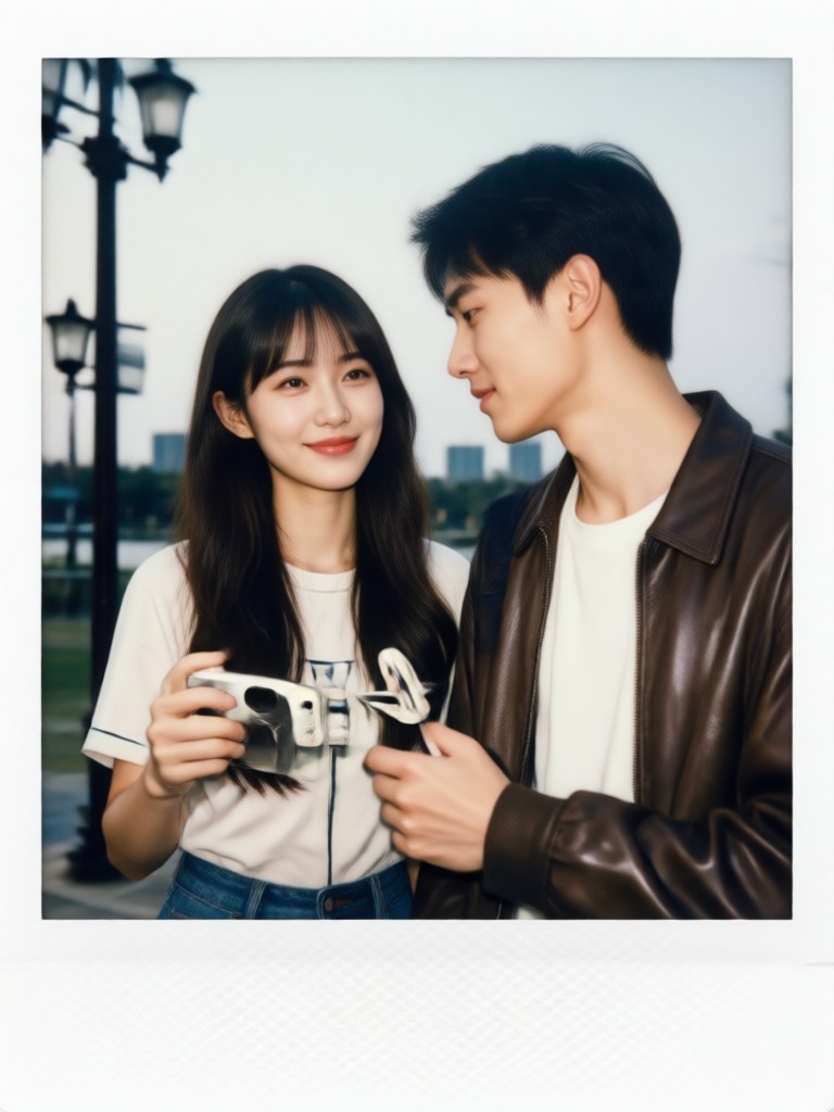 Template slideshow Polaroid anniversary romantis