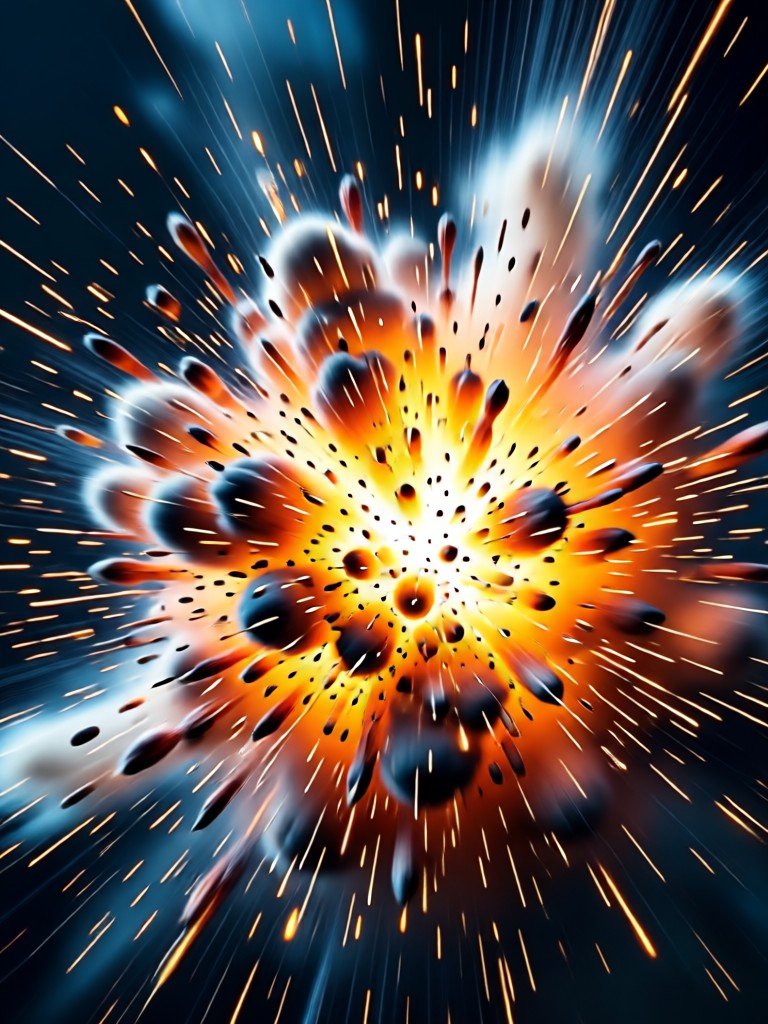 Anime-style character with explosive energy aura