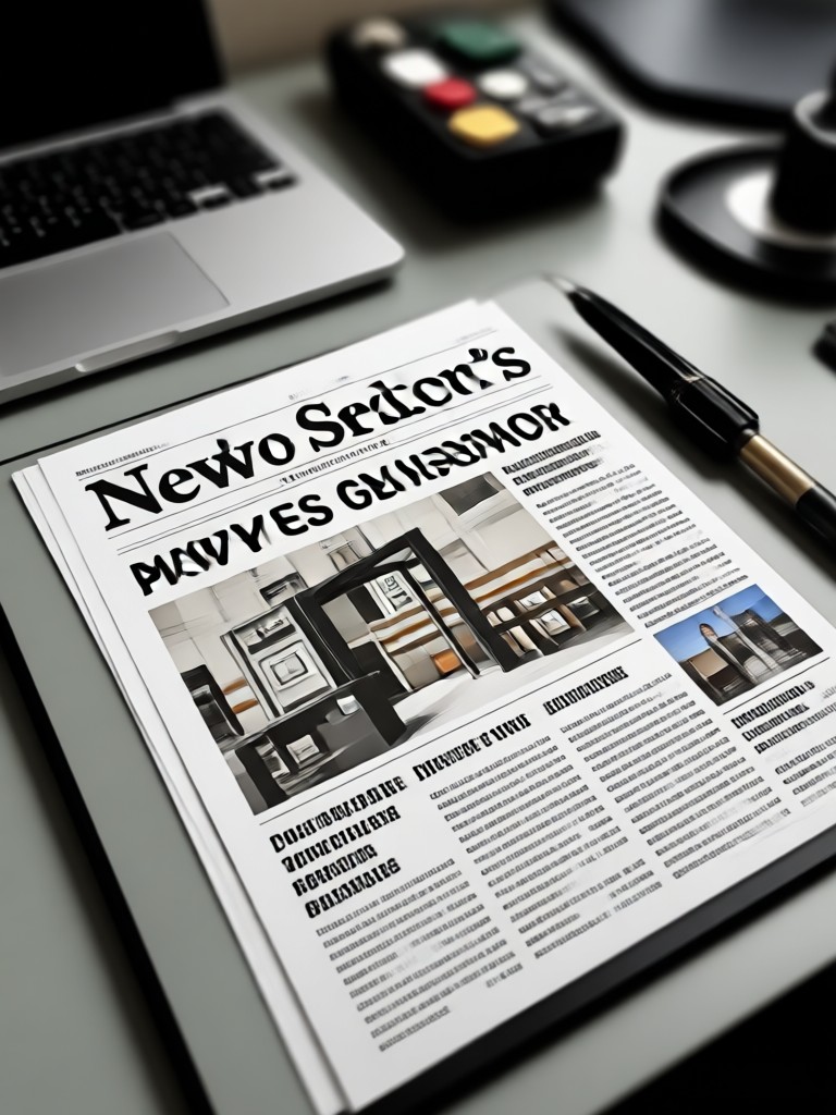 Modern tabloid style AI newspaper generator