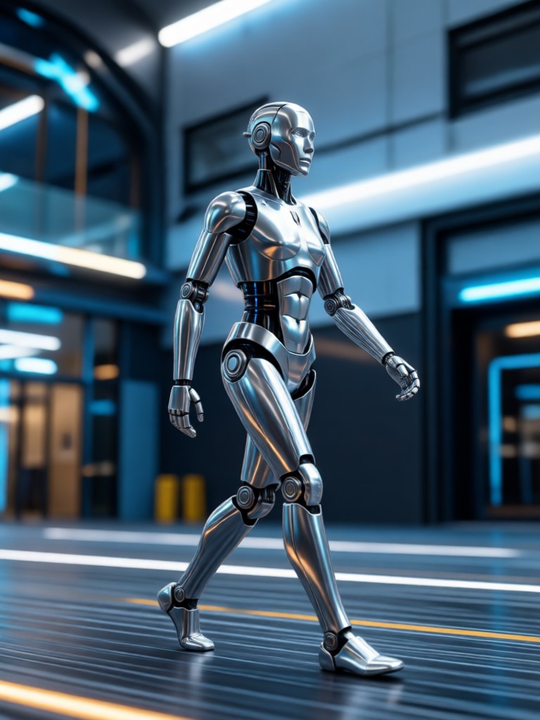 AI walking video from portrait example 5