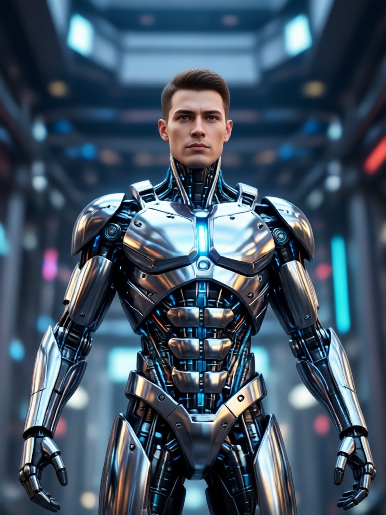 Secret agent AI action hero cinematic style