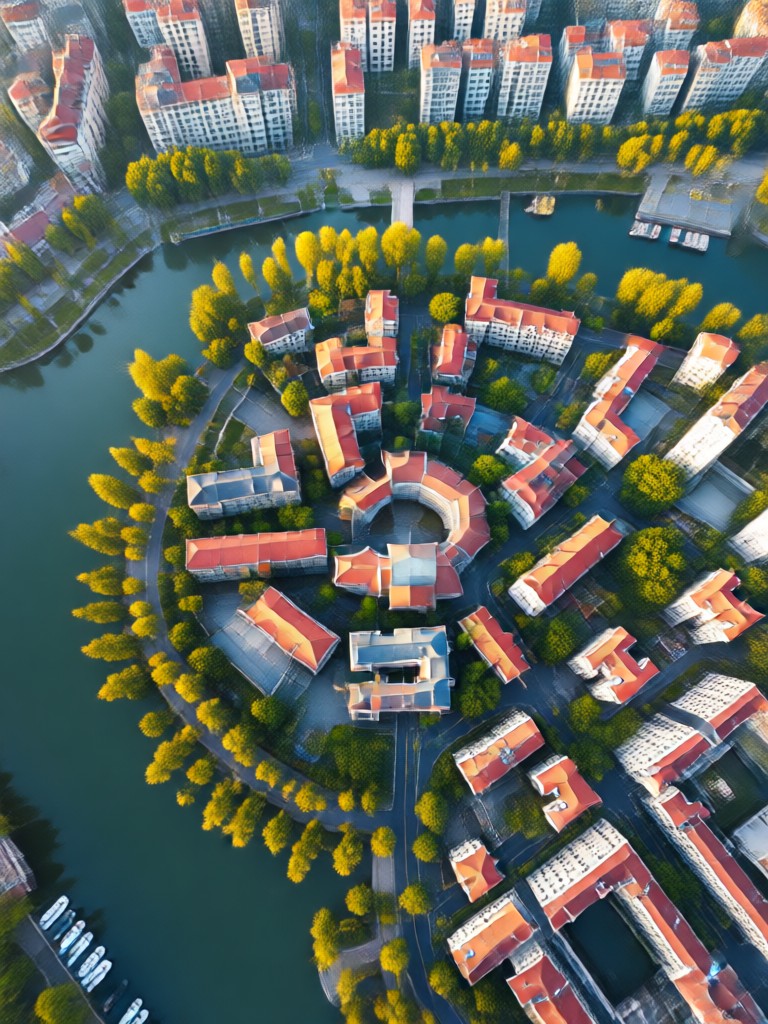 Fantasy landscape aerial creation