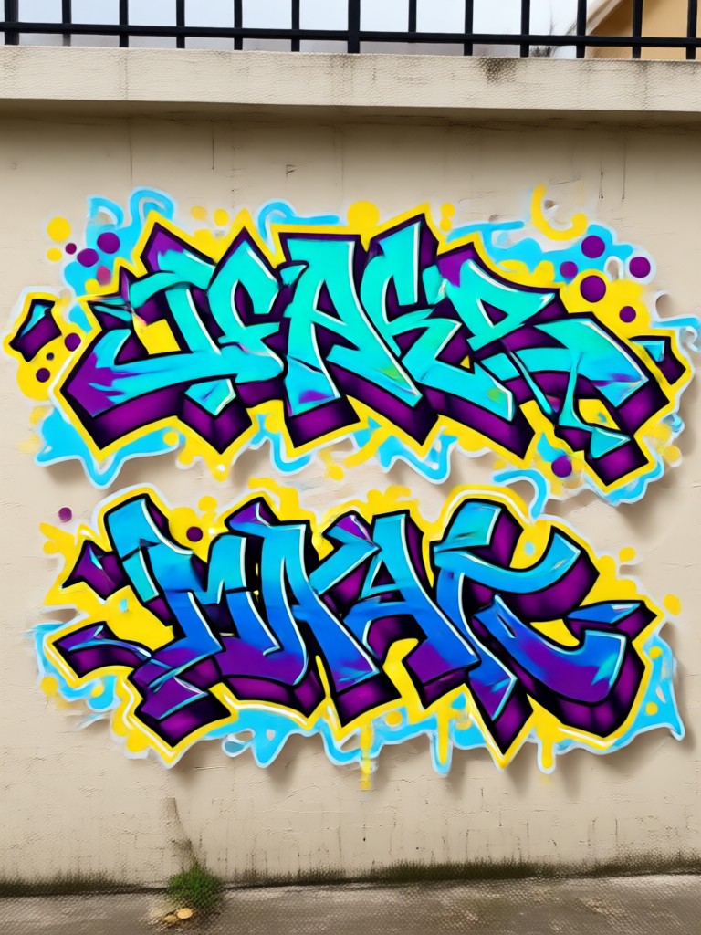 Graffiti Sticker on Laptop