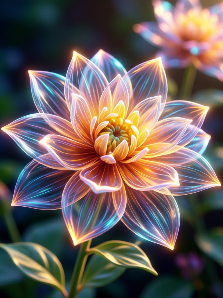 Architecture with sun flare and bloom