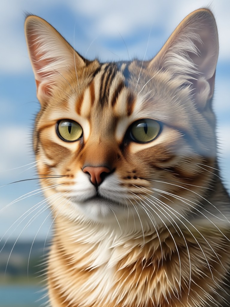 Animal portrait blended with urban cityscapes