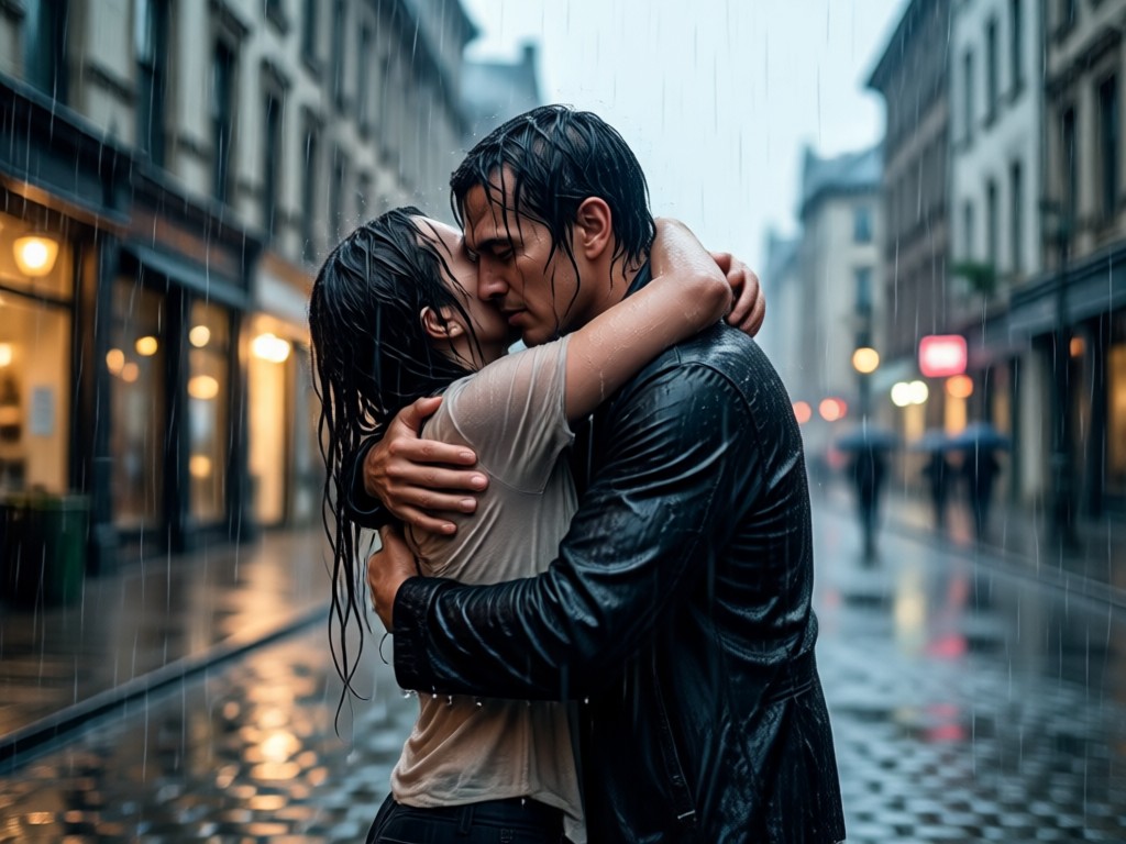 Cinematic lighting for emotional rainy scenes