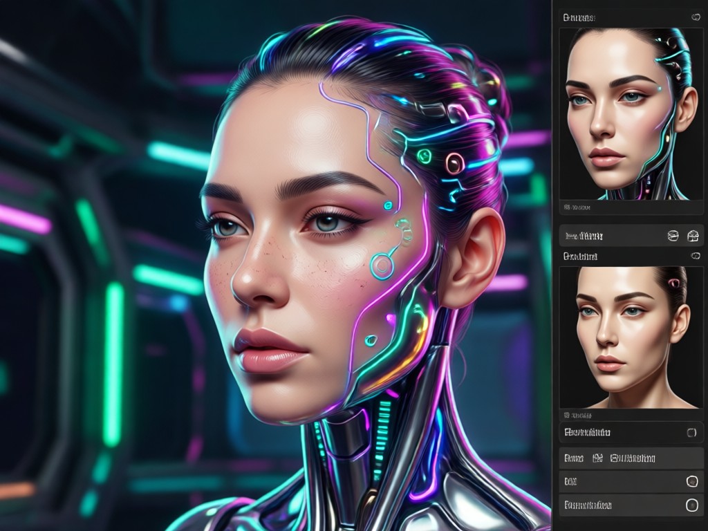 Unique AI generated character for projects