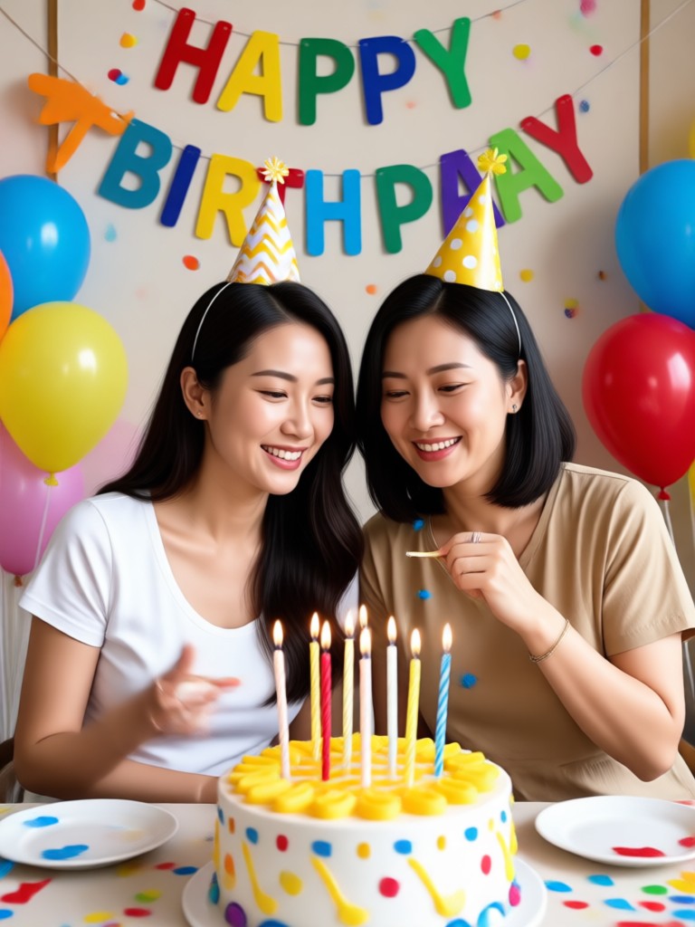 우아한 플로럴 생일 영상