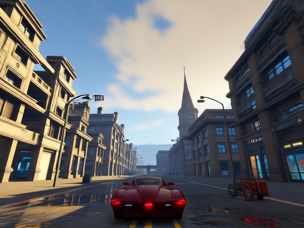 Hochauflösender GTA-Style-Avatar auf einem Handy-Bildschirm
