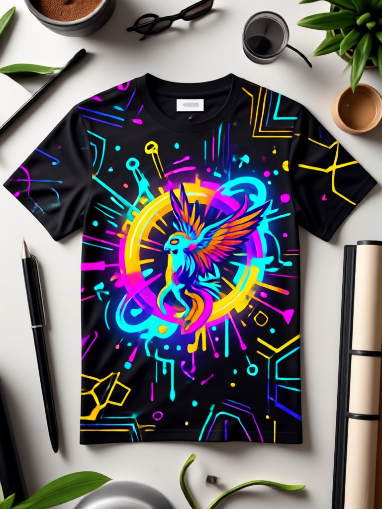 Logo maskot kustom AI untuk kaos tim olahraga