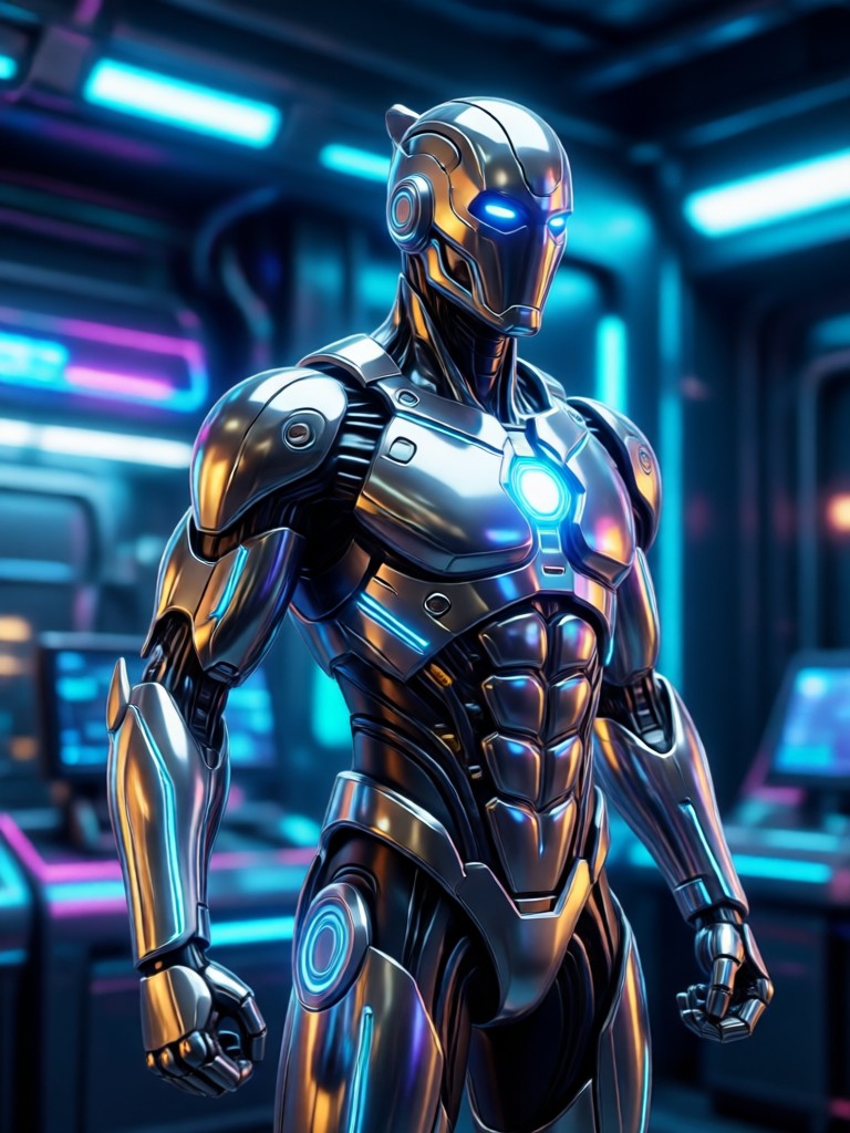 Post-apocalyptic AI action hero
