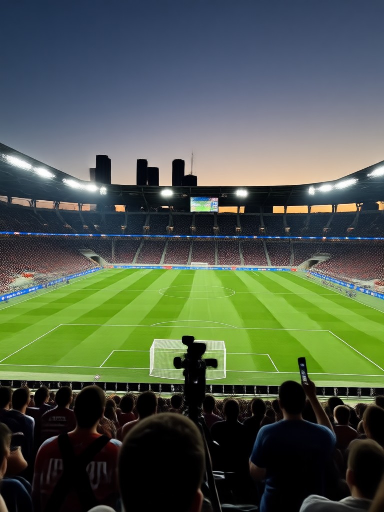 AI stadium camera capture effect on player action