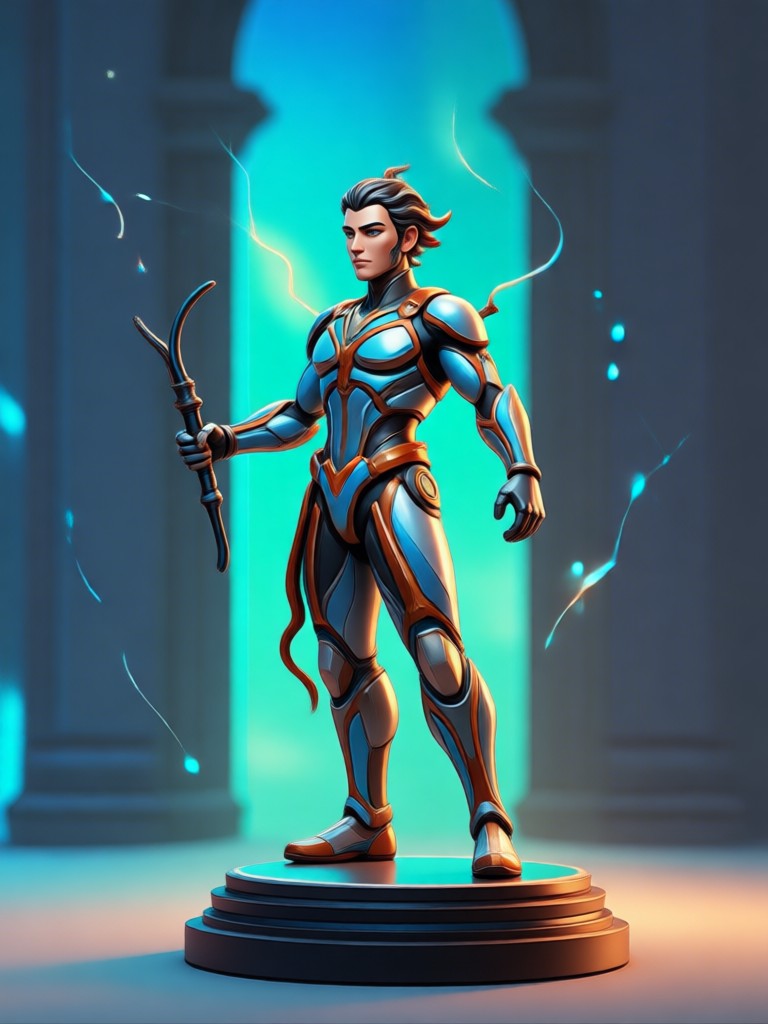 Mobile app showcasing 3D figurine creation