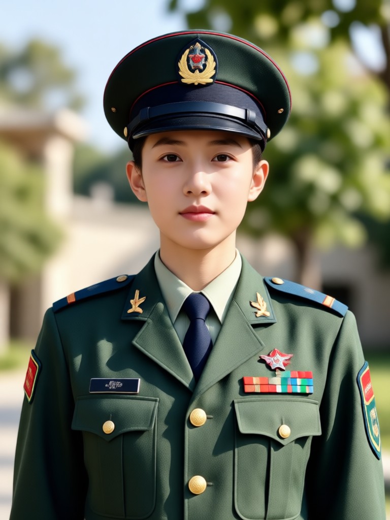 Realistic air force uniform AI edit