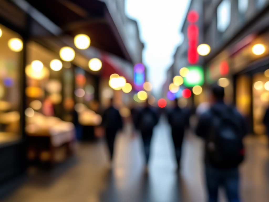 Adjustable bokeh blur intensity slider
