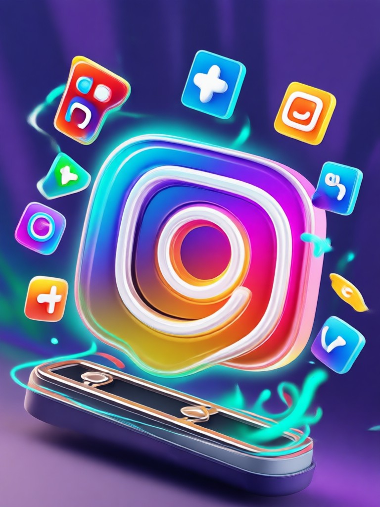 Anime style 3D pop out social media graphic