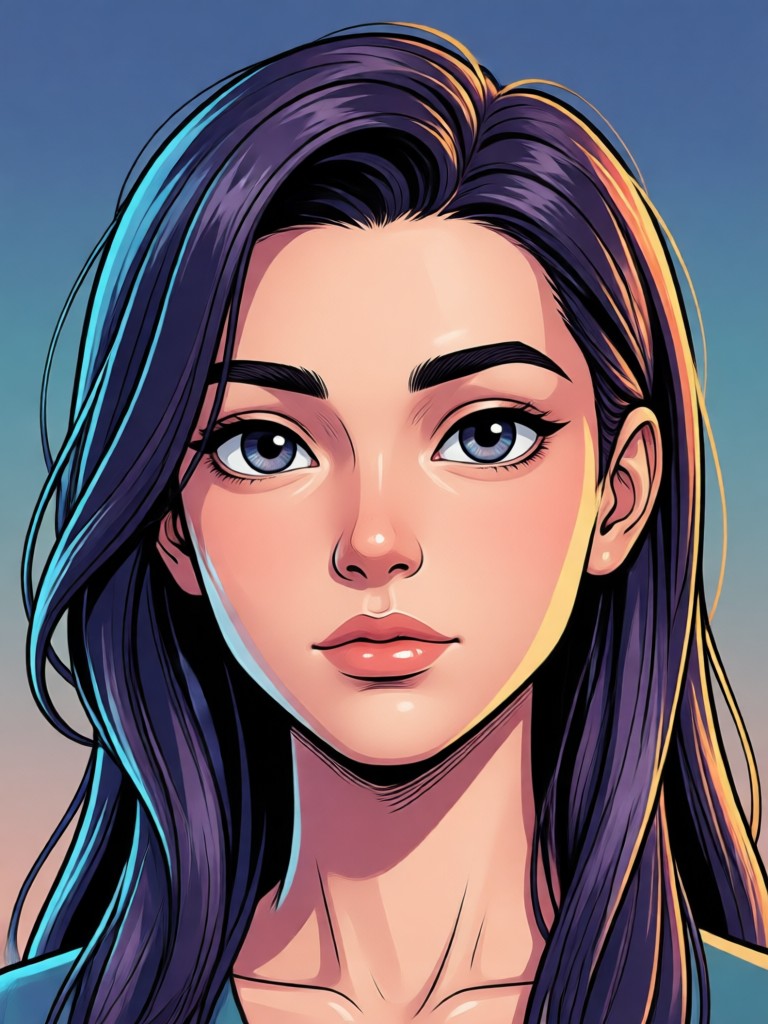 Antes e depois do gerador de retrato 3D com IA