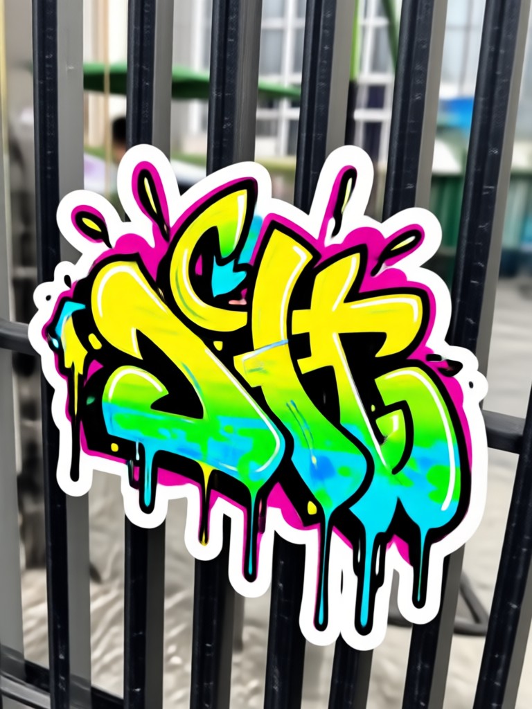 Wildstyle Graffiti Lettering Sticker