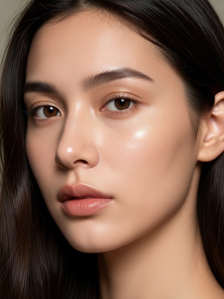 Mobile app interface for skin tone changer