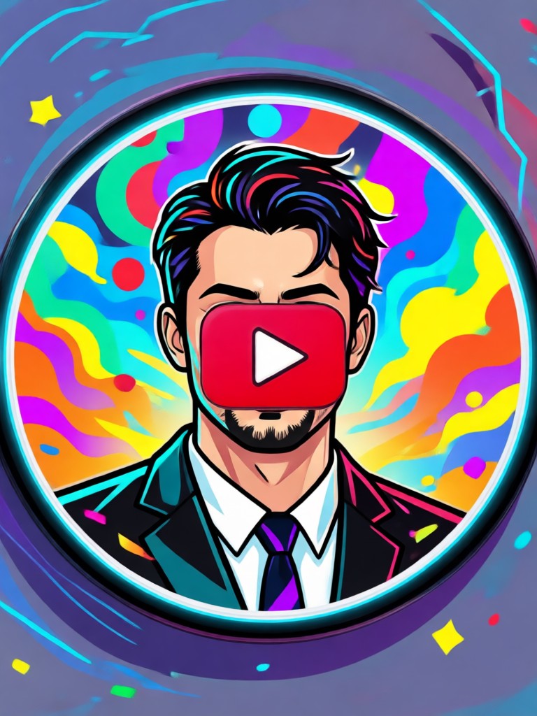 Avatar amigable de presentador para canal educativo