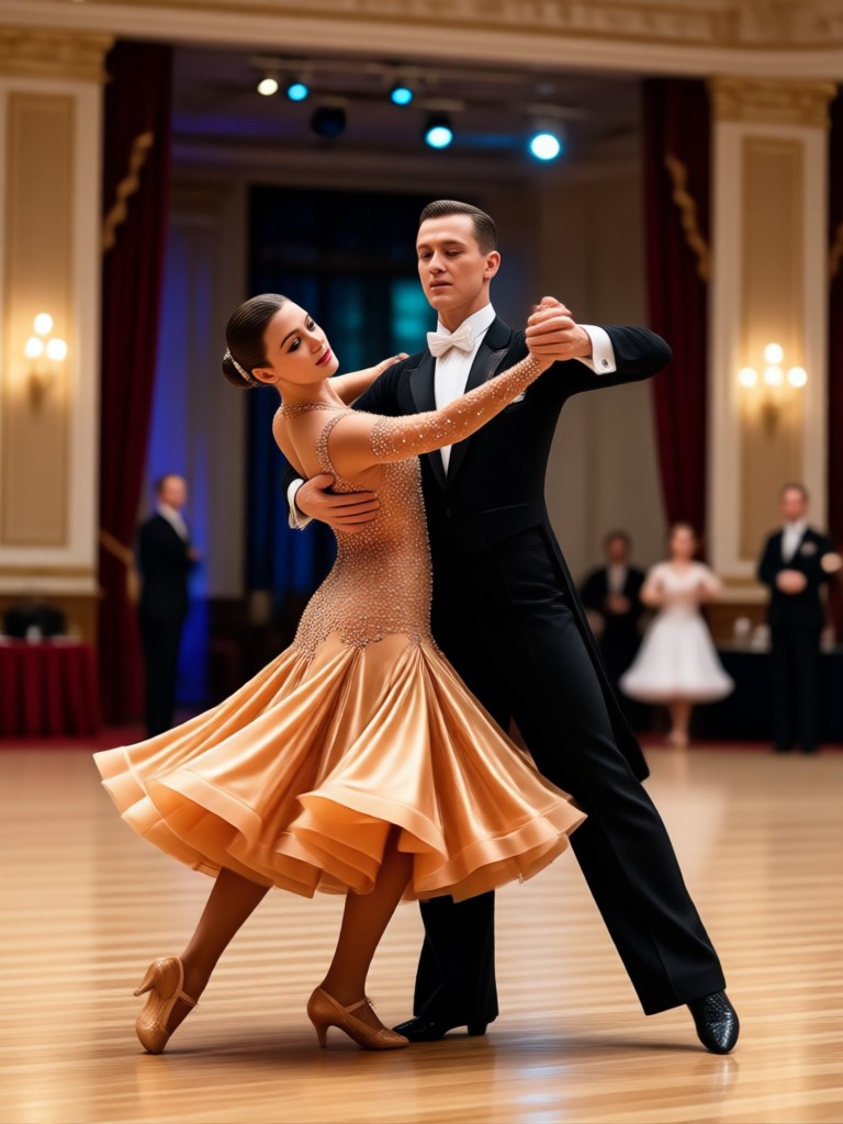 Couple AI ballroom dance video result