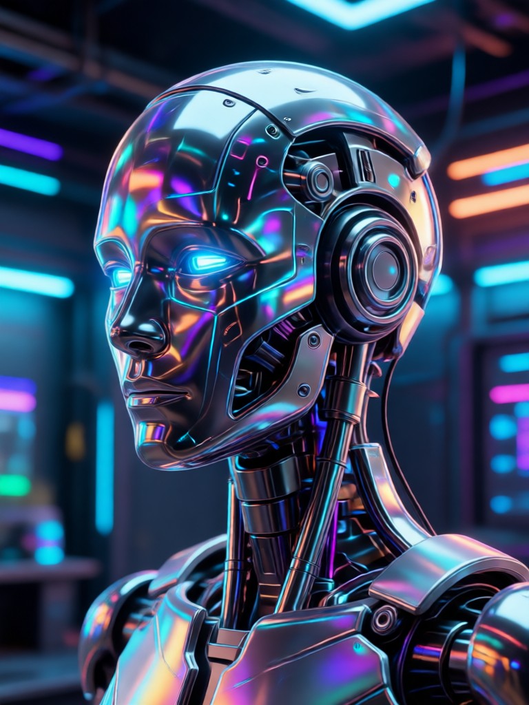 Cartoon network style AI figure