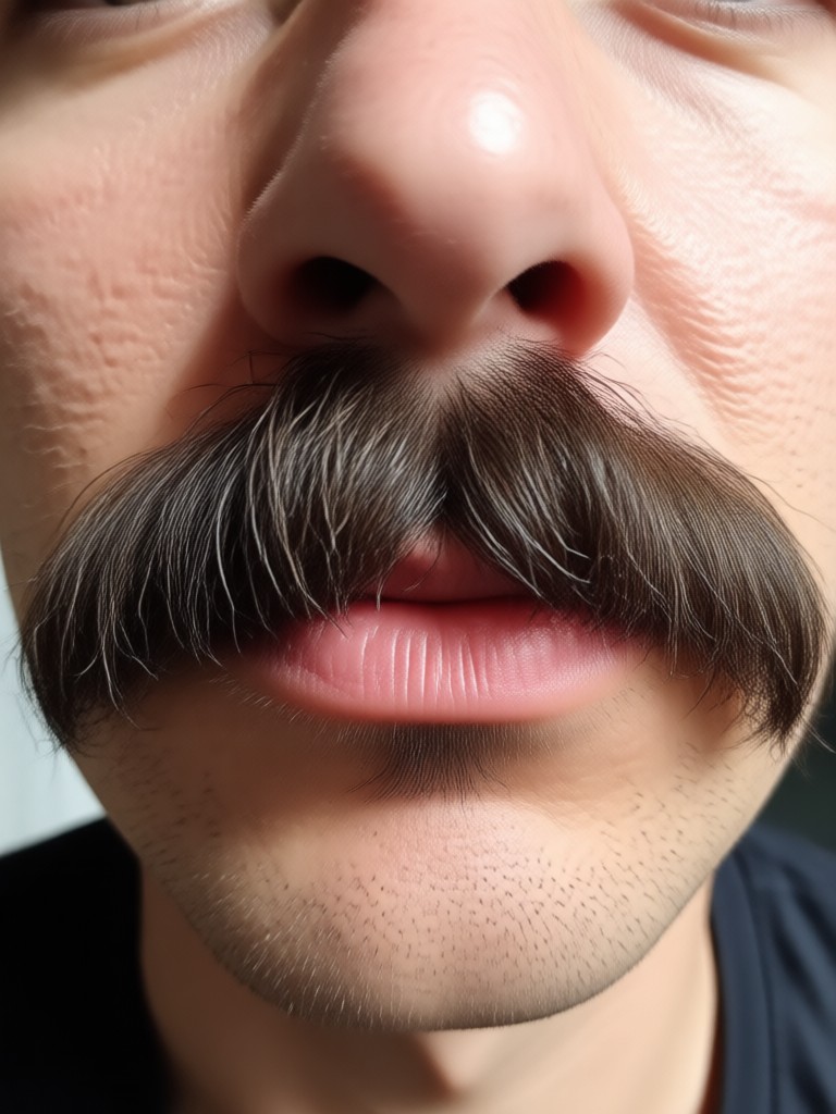 Foto grup di mana semua orang mendapatkan gaya kumis yang berbeda