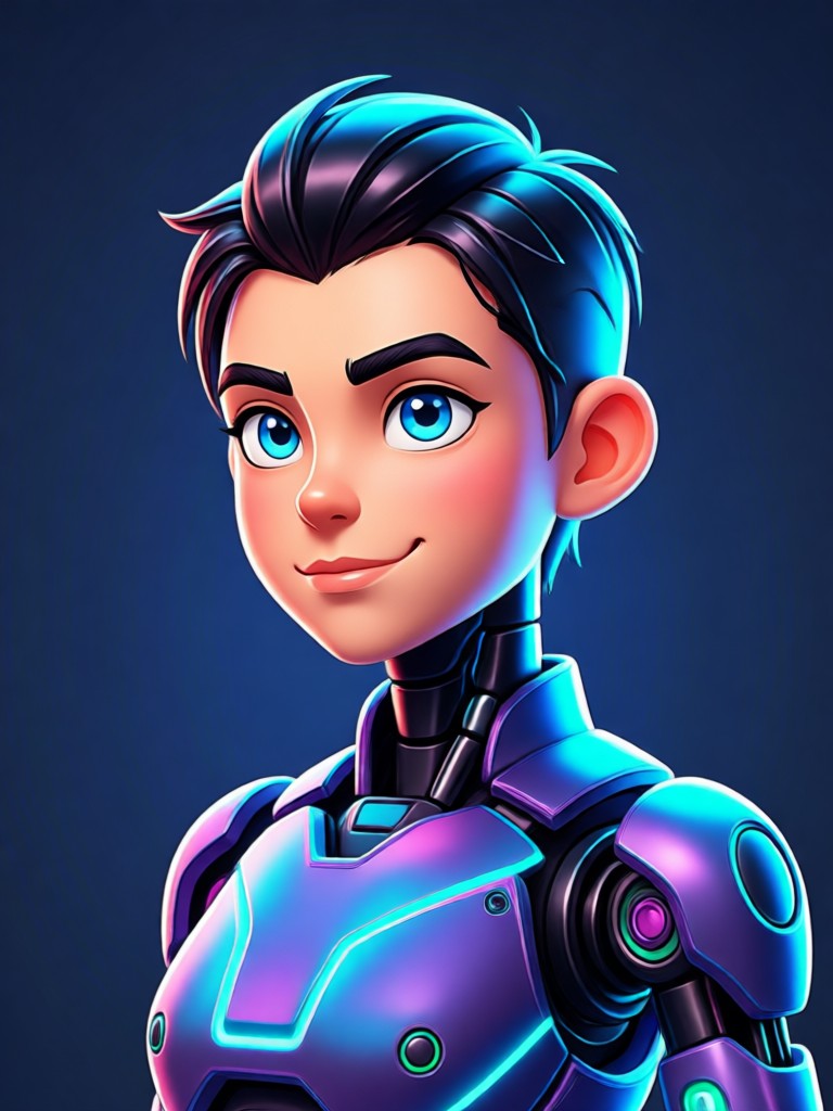 Watercolor painting style artistic avatar