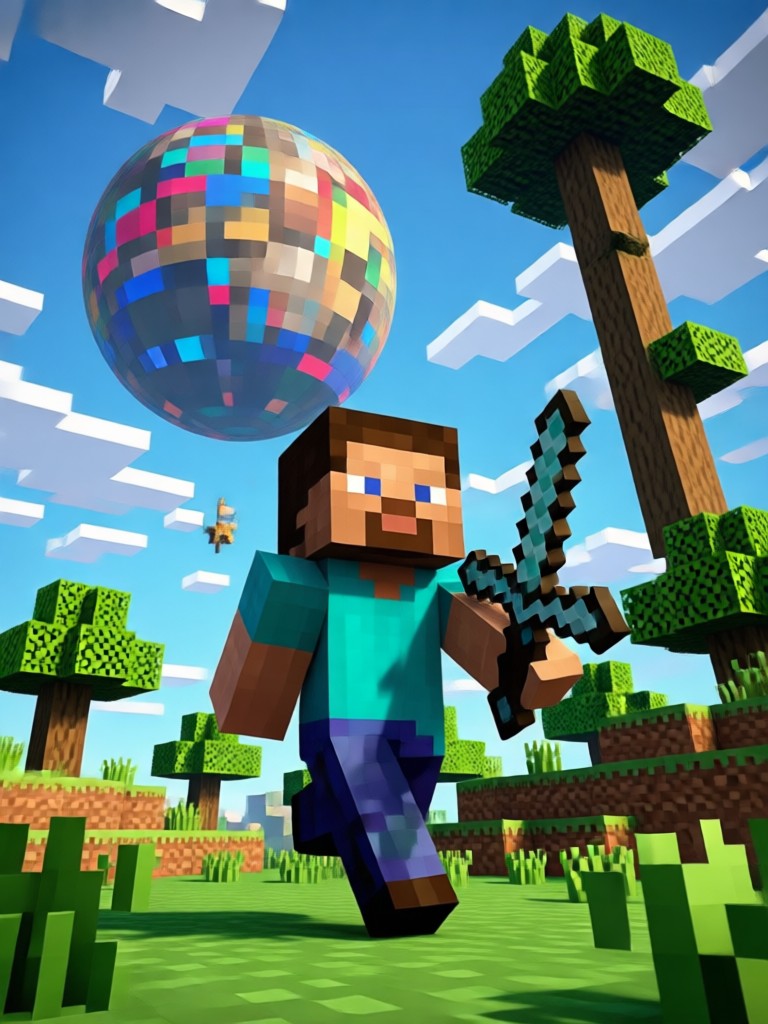 KI-Minecraft-Speedrun-Video mit individuellem Parkour