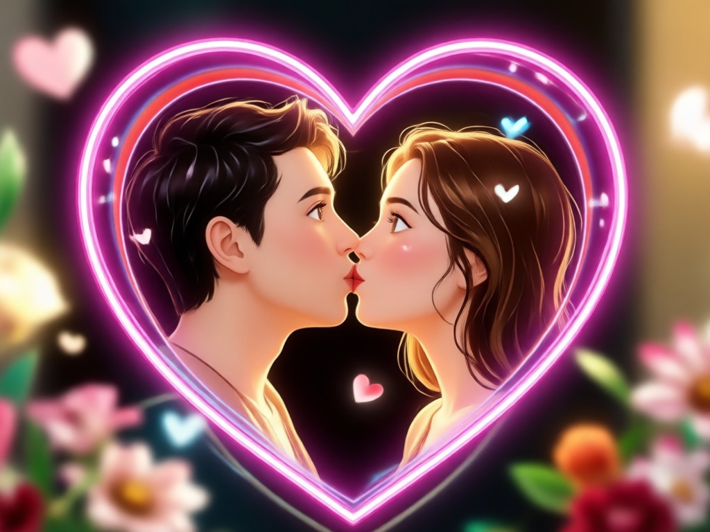Feature showing social media ready Valentine clip
