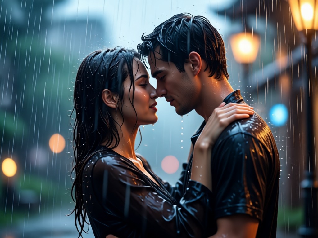 Romantic lighting effects for videos
