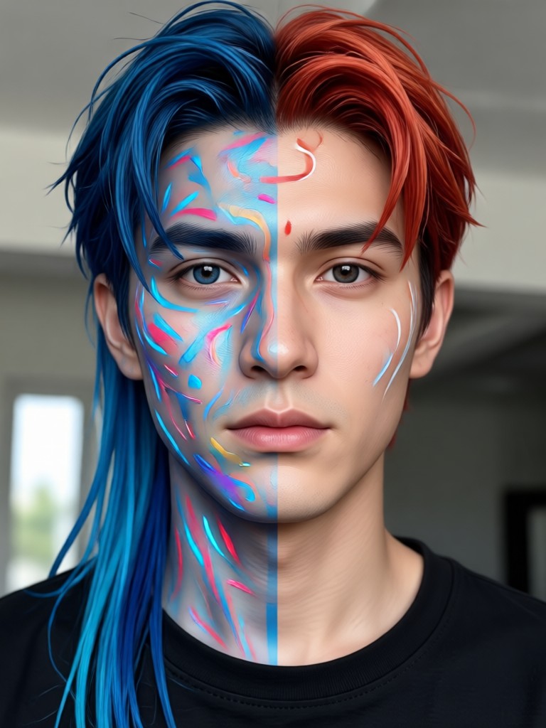 celebrity face gender swap AI example