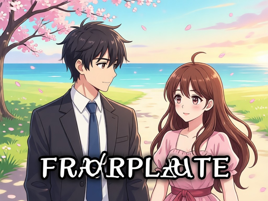 Anime couple romantic story template showcase