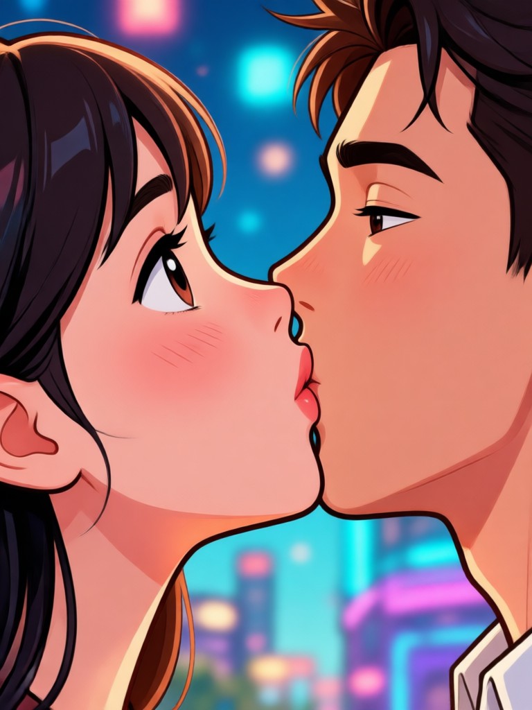 Romantic AI video generated from selfie