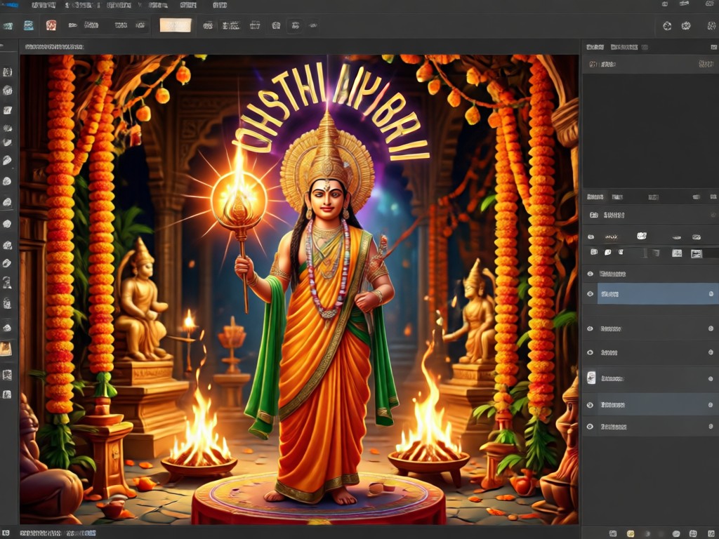 Comparison showing a photo transformed by Nag Panchami AI editor