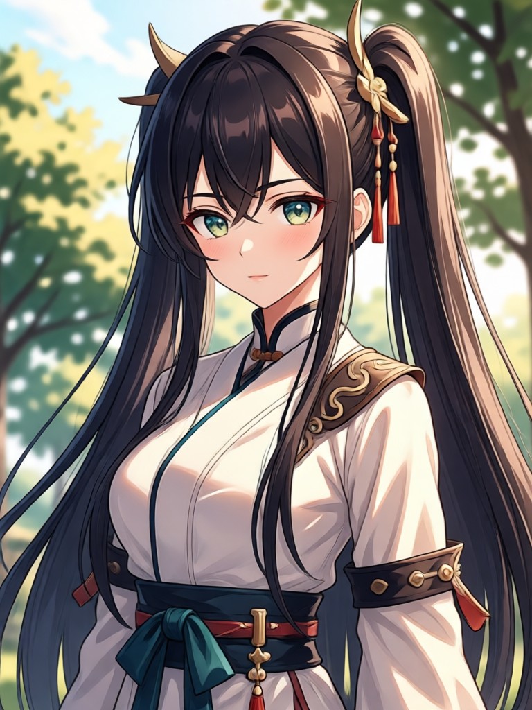 Vintage photo revived and converted into classic anime style