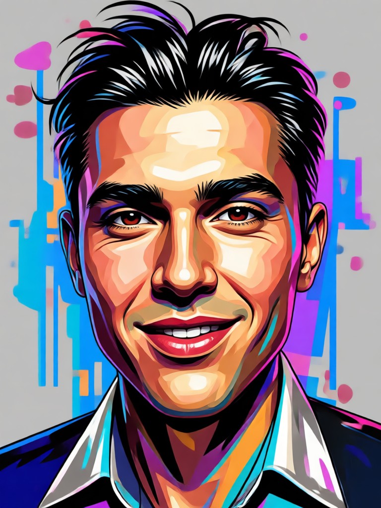 Foto de perfil de YouTube con temática cyberpunk