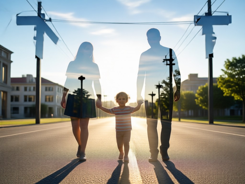 Comparison showing a professional double exposure result from our app