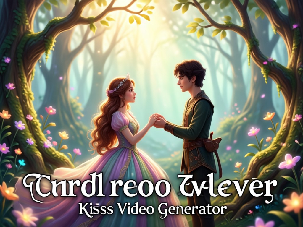 Video de beso de cuento de hadas viral para redes sociales