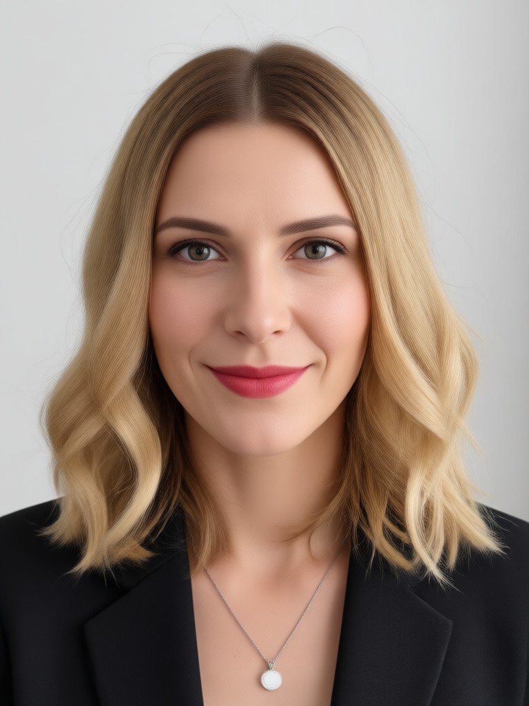 AI hairstyle change medium length to long waves