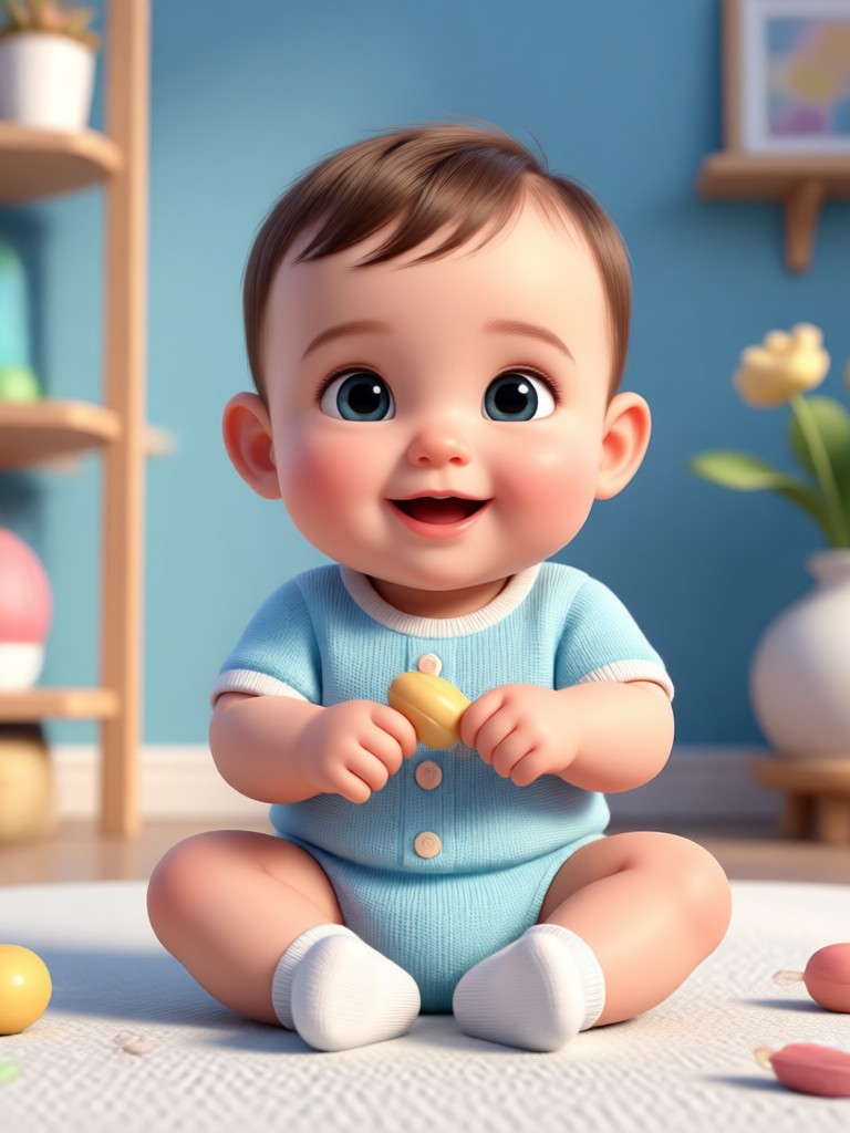 AI baby generator transforming adult photo into baby face