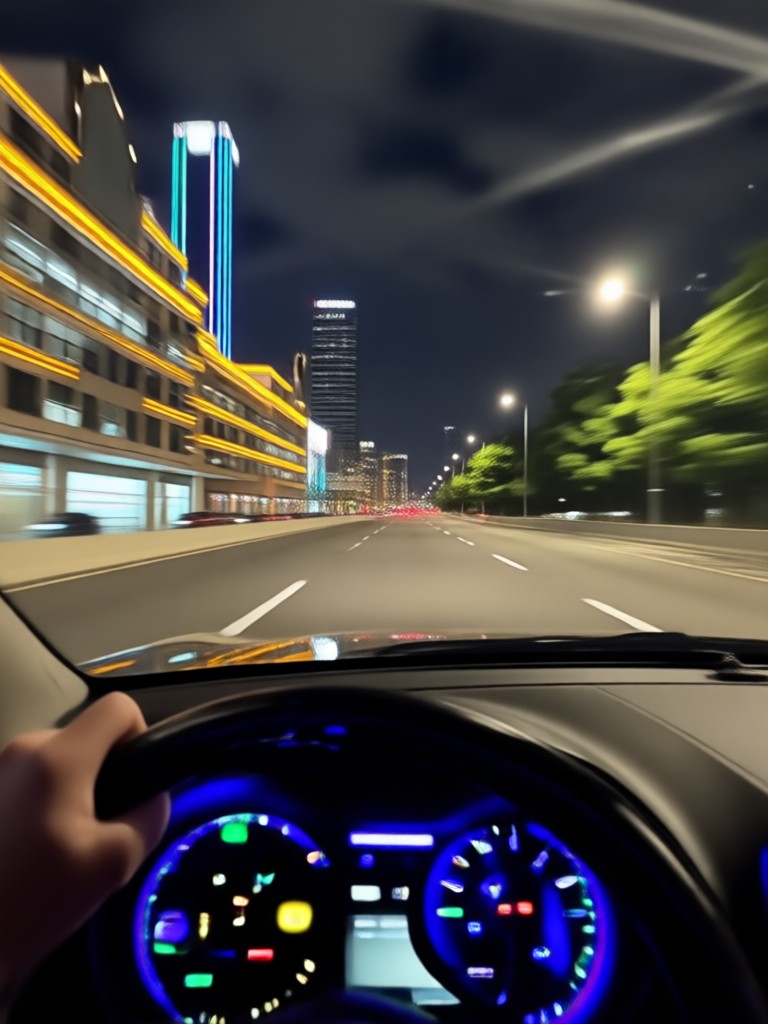 Fondo Nocturno para Auto Personalizable